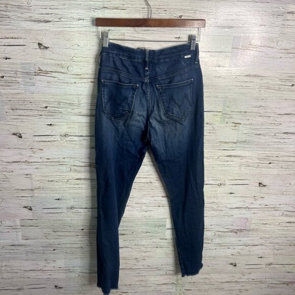 Mother High Waisted Looker Ankle Fray in Tongue in Chic Wash Size 25 - Picture 9 of 10
